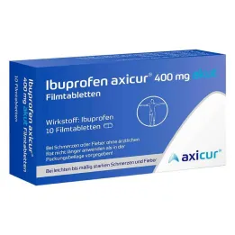 Ibuprofen axicur® 400 mg akutní potahované tablety, 10 ks