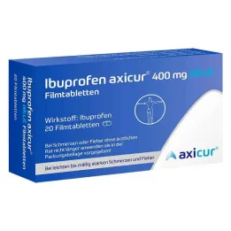 Ibuprofen axicur® 400 mg akutní potahované tablety, 20 ks
