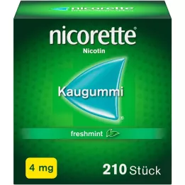 NICORETTE Žvýkačka 4 mg čerstvá máta, 210 kusů
