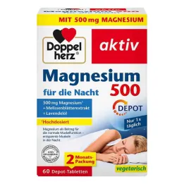 Doppelherz Magnesium 500 pro tablety na noc, 60 ks