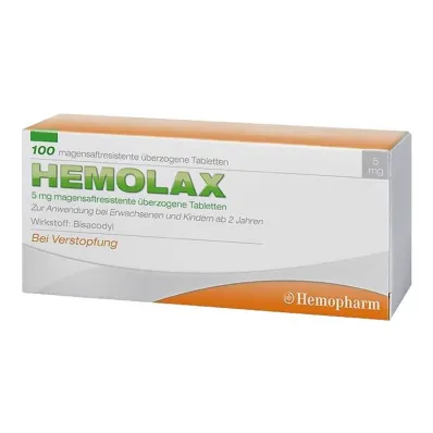 Hemolax 5 mg enterosolventní potahované tablety, 100 ks