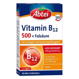 Abbey Vitamin B12 500 + tablety kyseliny listové (30 kusů)