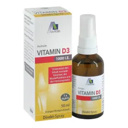 Vitamin D3 1000 IU přímý sprej, 50 ml