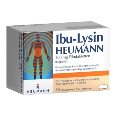 Ibu-Lysine Heumann 400 mg potahované tablety, 50 ks