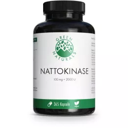 GREEN NATURALS Nattokinase 100 mg veganské kapsle, 365 ks