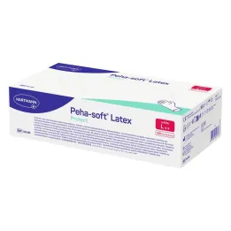 Peha-Soft Latex protect jednorázové vyšetřovací rukavice nesterilní pf L, 100 ks
