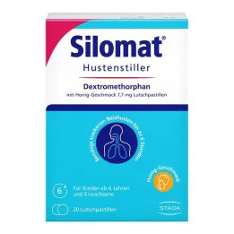 Silomat tlumící kašel dextromethorfan s příchutí medu, 20 ks
