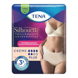 Krémové inkontinenční kalhotky Tena Silhouette Plus M, 9 kusů