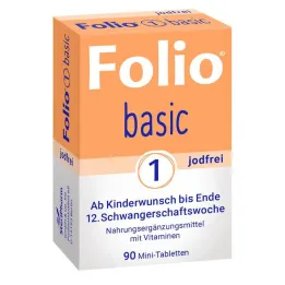 Folio 1 základní potahované tablety bez jódu, 90 ks