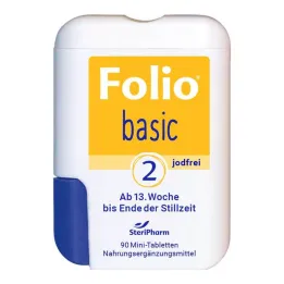 Folio 2 základní potahované tablety bez jódu, 90 ks