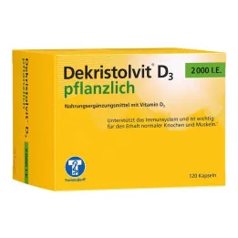 Dekristolvit D3 2000 IU rostlinné kapsle, 120 kusů