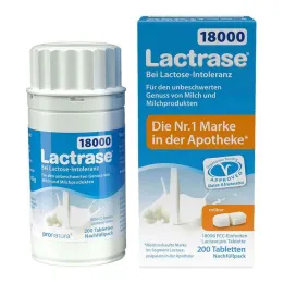 Lactrase 18 000 FCC tablet dělitelné náhradní balení, 200 kusů