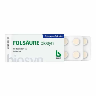Kyselina listová Biosyn tablety, 50 ks