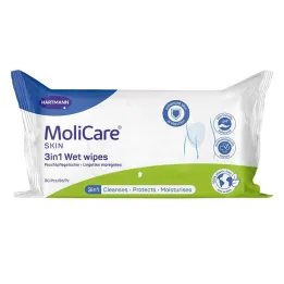 Molicare Skin 3v1 vlhčené ubrousky, 30 ks