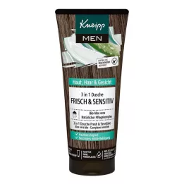 KNEIPP MEN 3v1 sprchový svěží &amp; sensitive, 200 ml