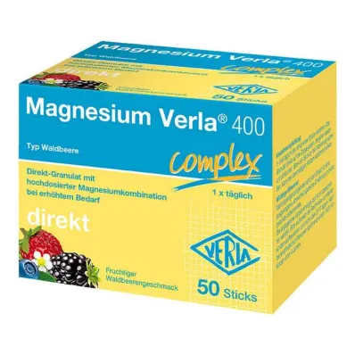 Magnesium Verla 400 Wild Berry Direct Granule, 50 ks