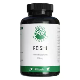GREEN NATURALS Reishi 650 mg vysokodávkové veganské kapsle, 180 ks