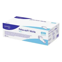 Peha-Soft nitrilové modré vyšetřovací rukavice nesterilní pf S, 150 kusů