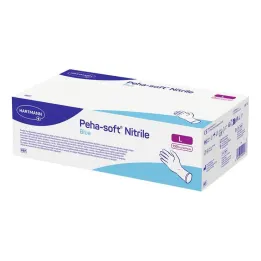 Peha-Soft nitrilové modré vyšetřovací rukavice nesterilní pf L, 150 kusů