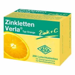 Pastilky Zinkletten Verla Orange, 200 ks