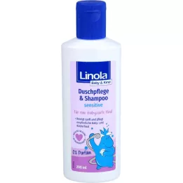 LINOLA Baby &amp; Dětská sprchová péče &amp; Šampon citlivý, 200 ml