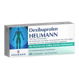 Dexibuprofen Heumann 200 mg potahované tablety, 20 ks
