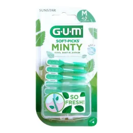GUM Měkká trsátka Mátová střední, 40 ks