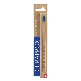 Curaprox CS wood ultra měkký dřevěný zubní kartáček, 1 ks