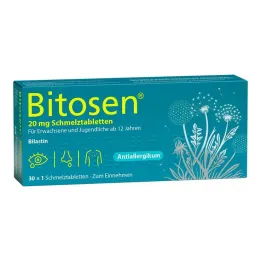 Bitosen 20 mg tablety dispergovatelné v ústech, 30 ks