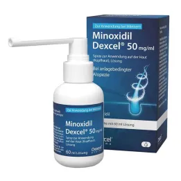 Minoxidil Dexcel 50 mg / ml sprej pro použití na pokožku hlavy, 60 ml