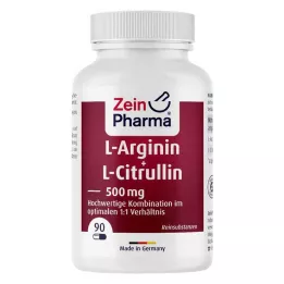 L-ARGININ &amp; L-CITRULLIN 500 mg kapsle, 90 ks