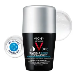 Vichy Homme Deo Roll-on 72h proti skvrnám, 50 ml