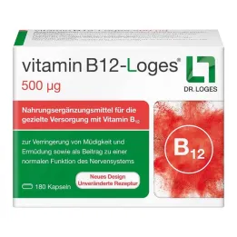 Vitamin B12-Loges 500 µg kapsle, 180 kusů