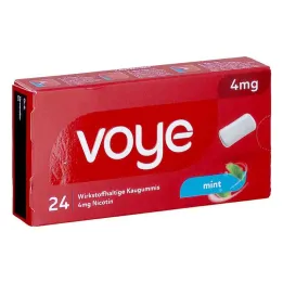 Voye Mint 4 mg aktivní složka žvýkačka s nikotinem (24 kusů)