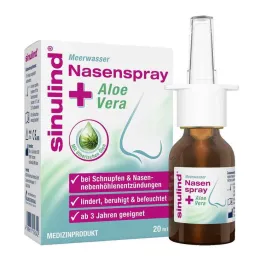 Sinulind mořská voda nosní sprej + aloe vera, 20 ml