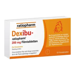 Dexibu-ratiopharm 200 mg potahované tablety, 10 ks