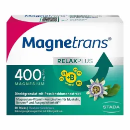 Magnetrans Relax + 400 mg granulátové tyčinky borůvka, 20 ks