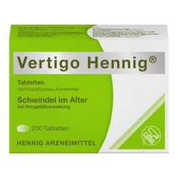 Tablety Vertigo Hennig, 200 ks