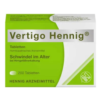 Tablety Vertigo Hennig, 200 ks