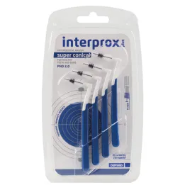 Interprox plus super kónický modrý mezizubní kartáček, 4 kusy