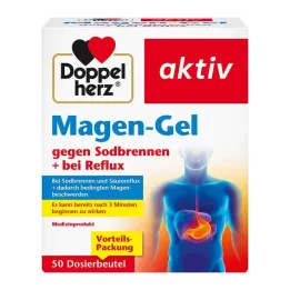 DOPPELHERZ Žaludeční gel na pálení žáhy a reflux, 50 x 10 ml