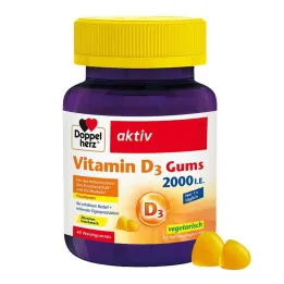 Doppelherz Vitamin D3 2000 I.E. Žvýkačky, 40 ks