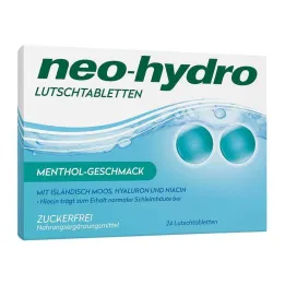 Neo-Hydro pastilky mentolové bez cukru, 24 ks