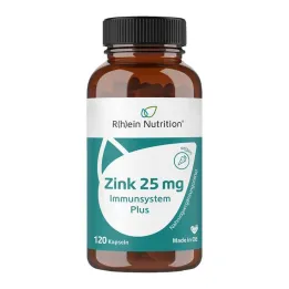 Zinek 25 mg Immune System Plus vysoká dávka + veganské kapsle, 120 ks
