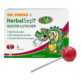 DR.THEISS Dětská lízátka proti kašli HerbalSept, 6 ks
