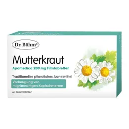 Böhm Feverfew Apomedica 200 mg potahované tablety, 60 ks