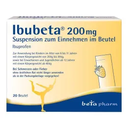 Ibubeta 200 mg perorální suspenze v sáčku, 20 ks