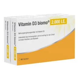 Vitamin D3 Biomo 2 000 IU tablety, 120 ks