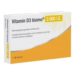 Vitamin D3 Biomo 2 000 IU tablety, 60 ks