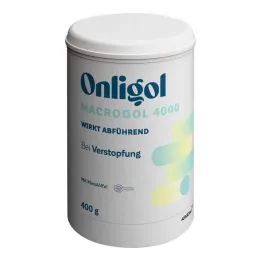 Onligol Macrogol 4000 prášek pro přípravu e.roztokové plechovky, 400 g